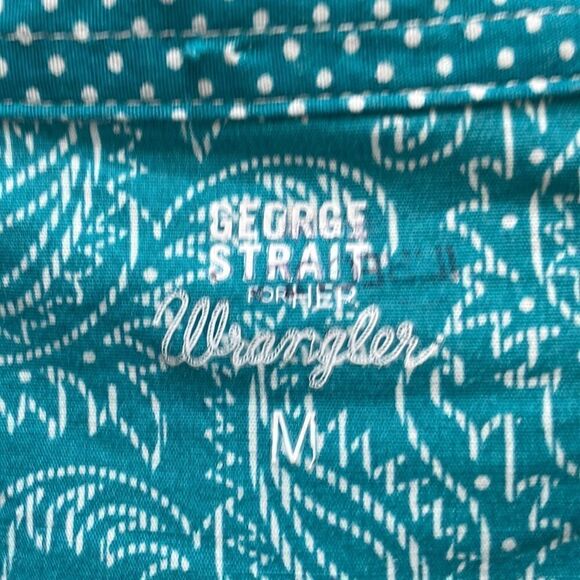 WRANGLER GEORGE STRAIT‎ SHIRT IN TURQUOISE - Picture 4 of 7